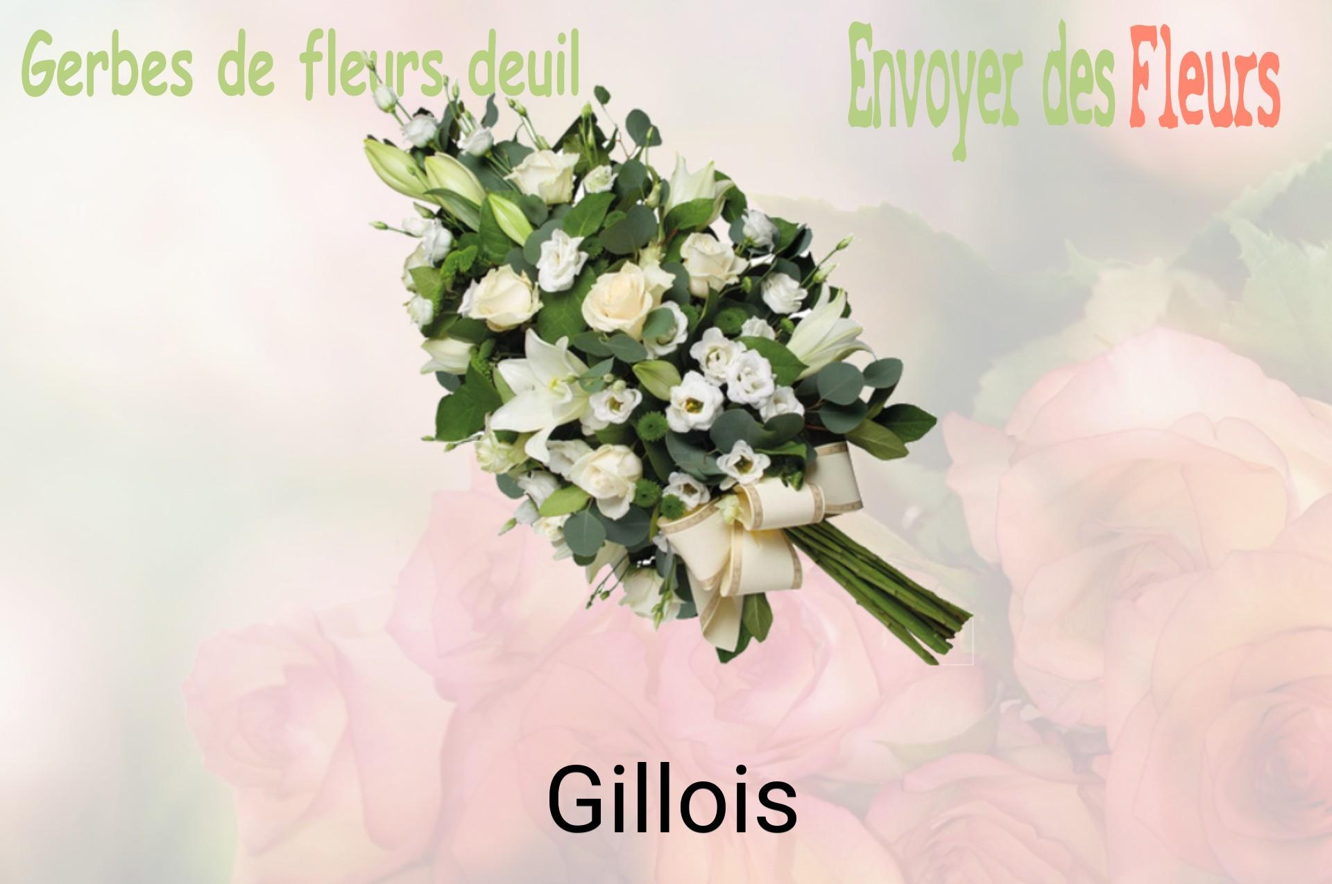 Gerbe de fleurs de deuil livrée à Gillois
